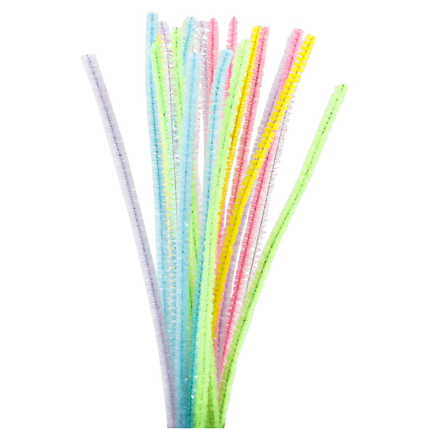 Couleurs pastel du fil de Chenille, 24e.