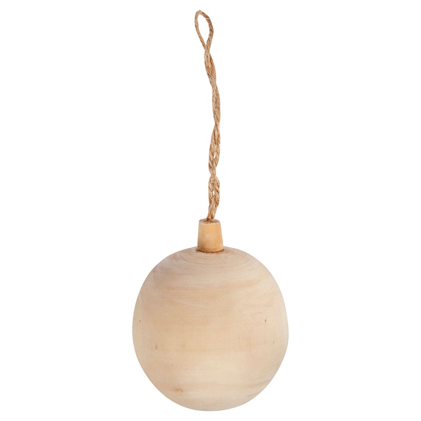 Creativ Company Christmas Ball Pendant Wood, 6,4 cm
