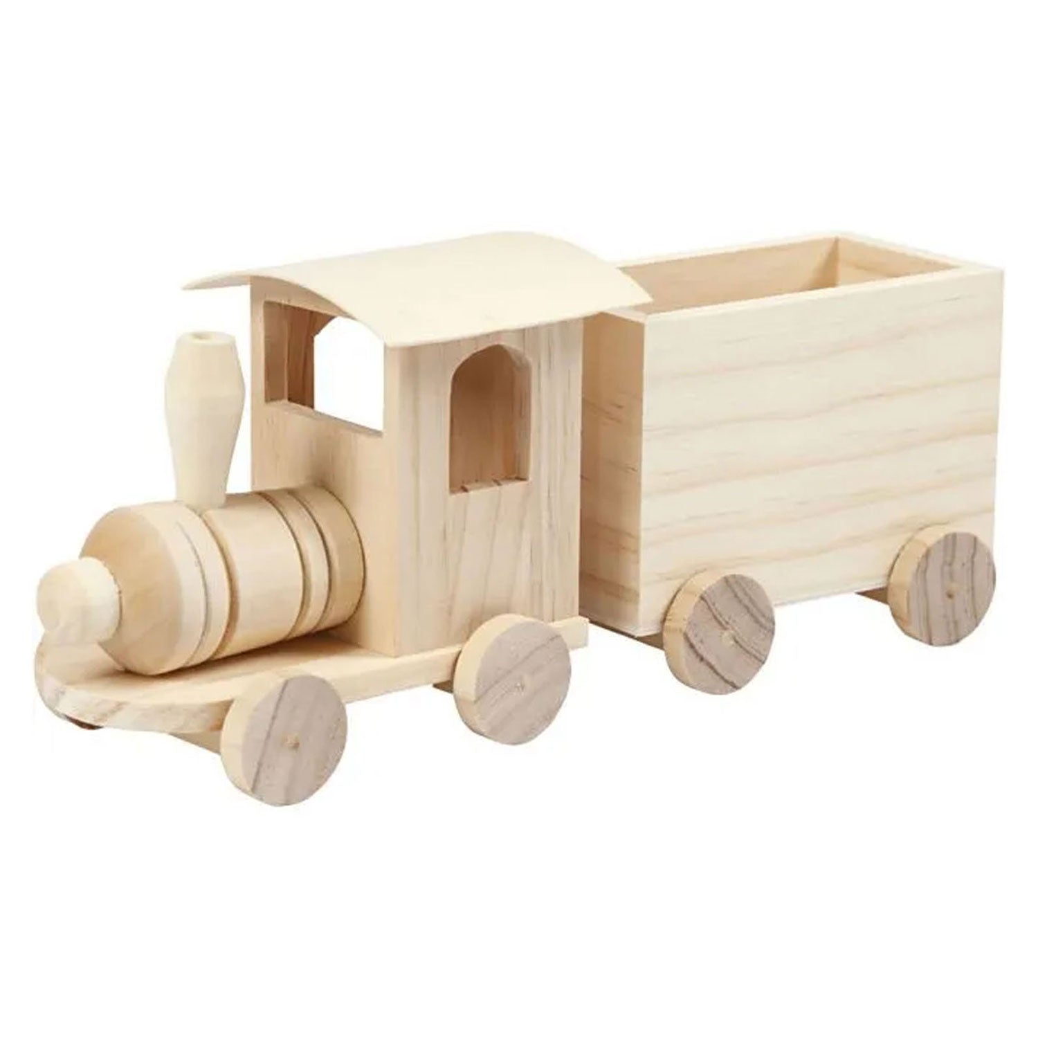 Train en bois avec wagon