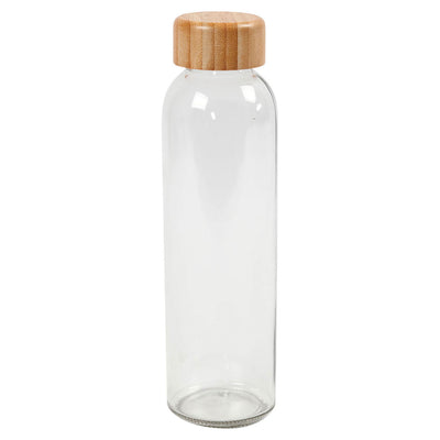 Bouteille d'eau de la société Creativ avec couvercle en bambou