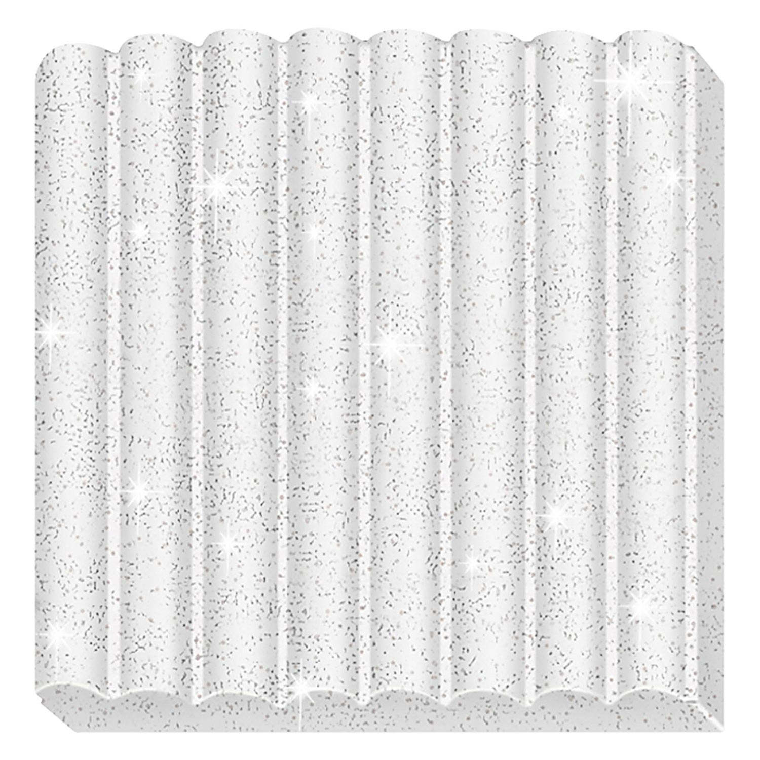 Fimo Kids Mountting Clay White paillettes, 42gr