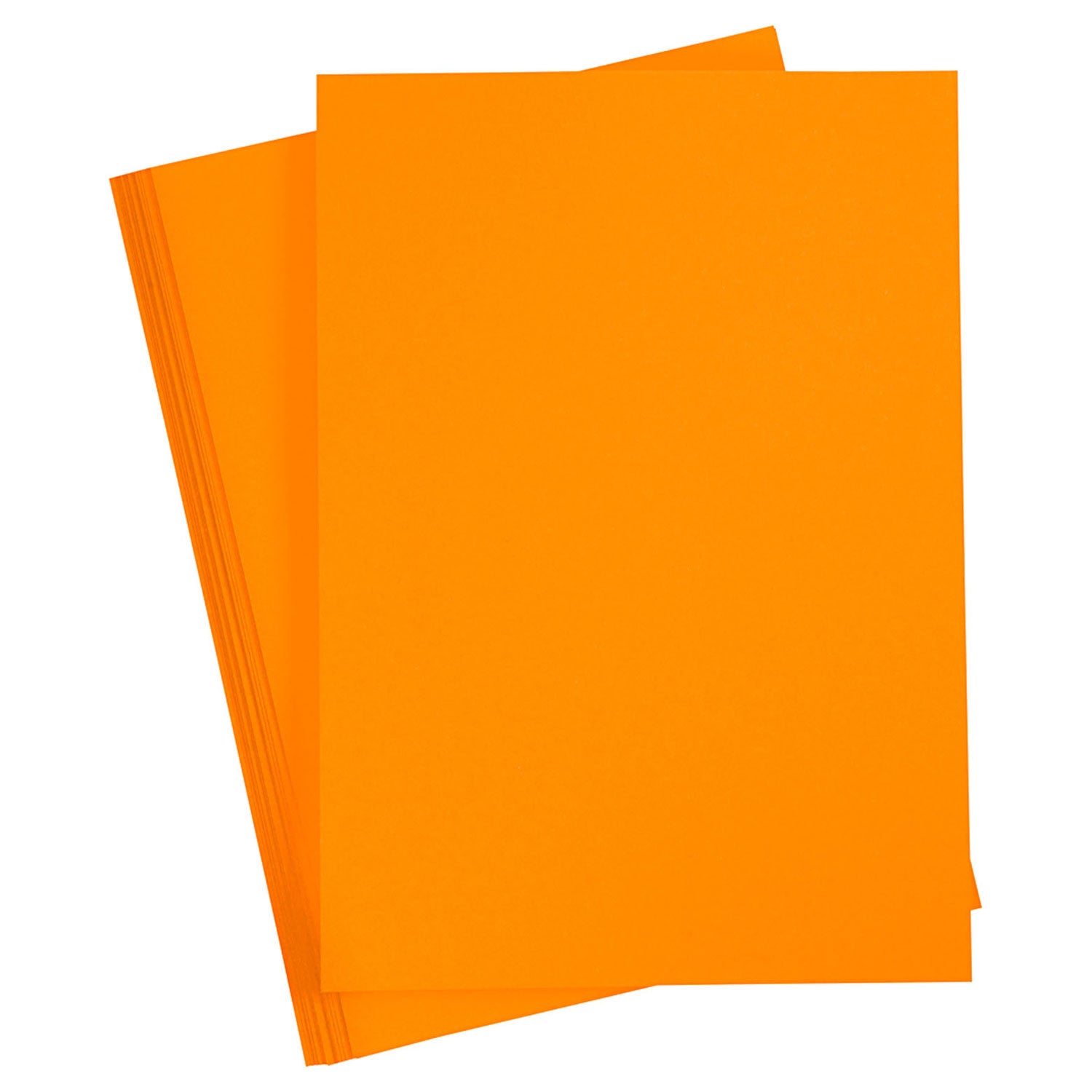 Carton coloré Creativ company, a4, feuille 210x297 mm, 180 gr, orange, 20 feuilles 1 boîte