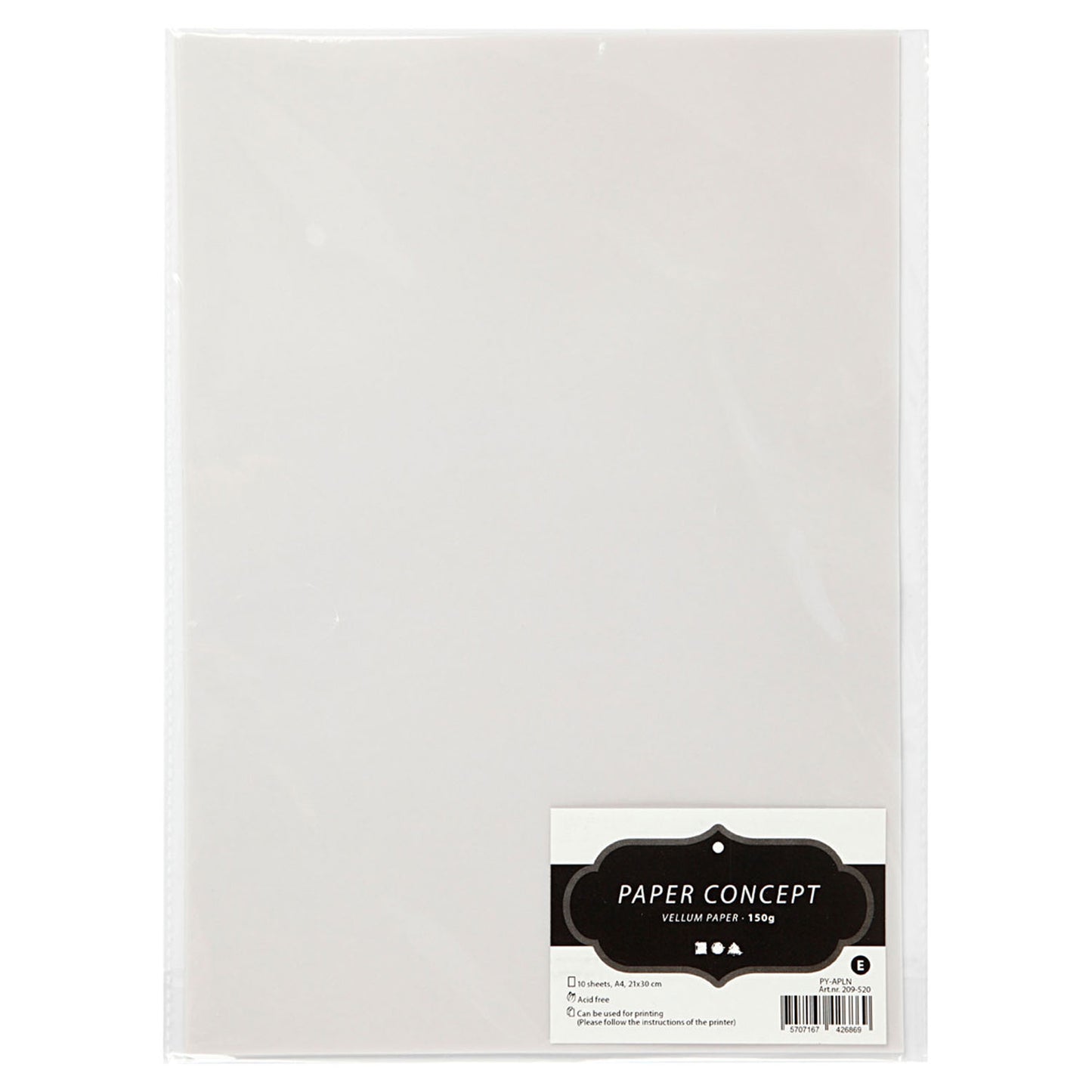 Paper Villum Off-White, A4 150 GR, 10 feuilles