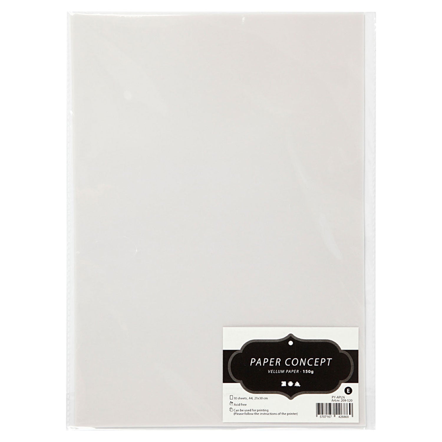 Paper Villum Off-White, A4 150 GR, 10 feuilles