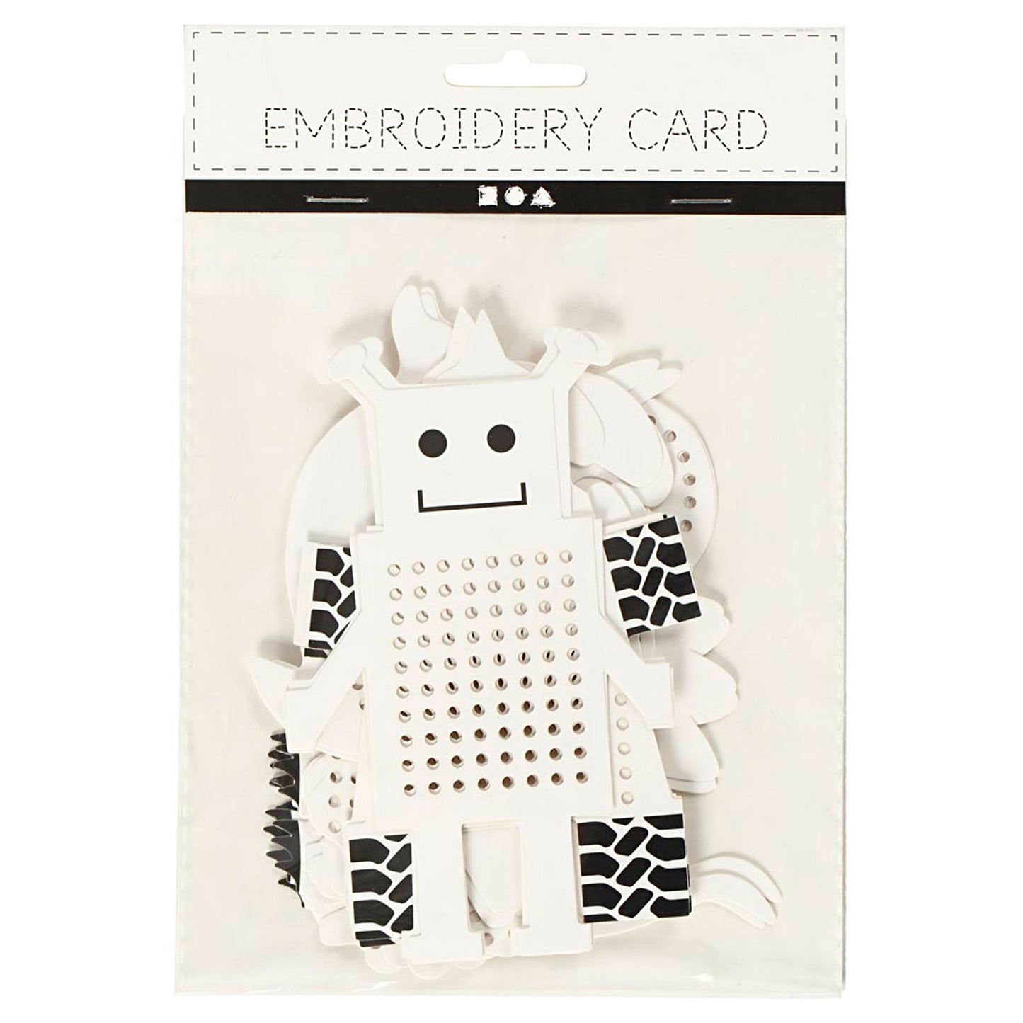 Comparties à broderie Animaux et robots, 18dlg.