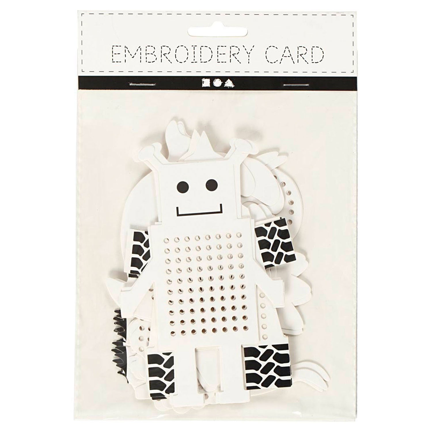 Comparties à broderie Animaux et robots, 18dlg.