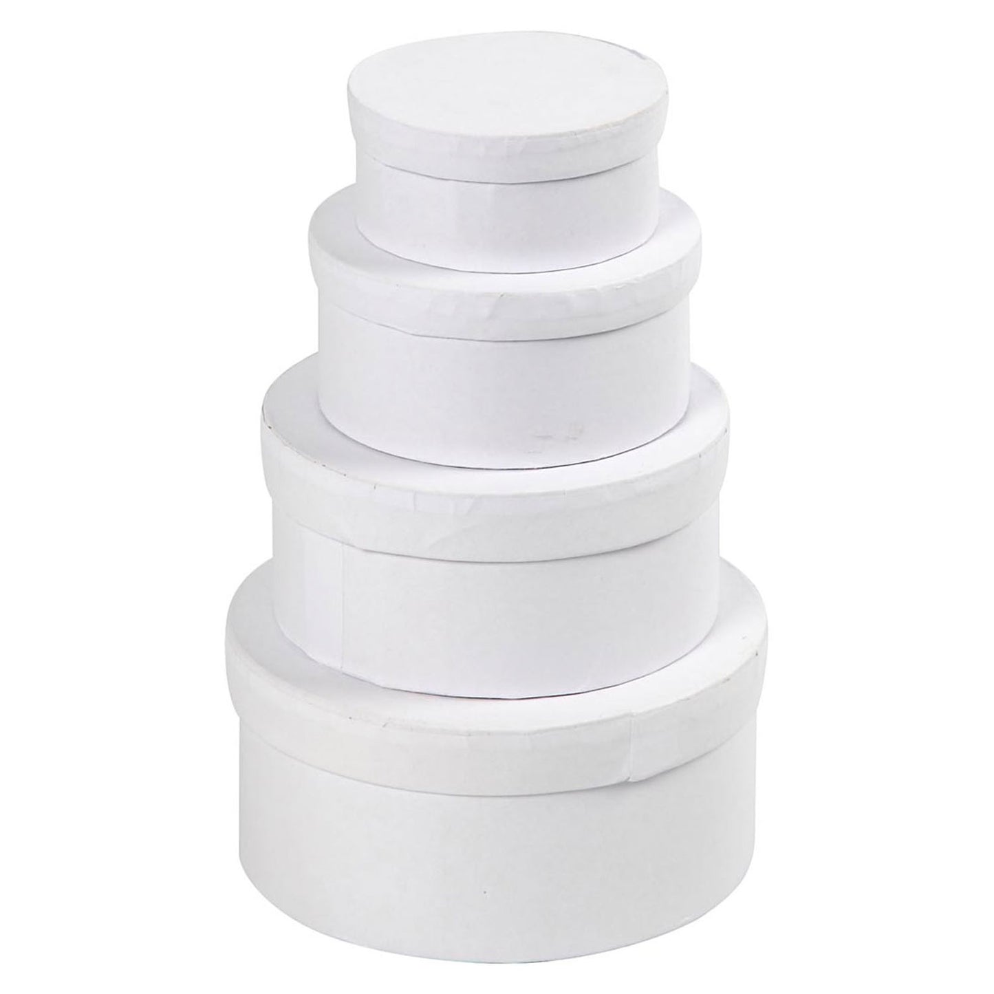 Boîtes rondes de carton, 4 tailles