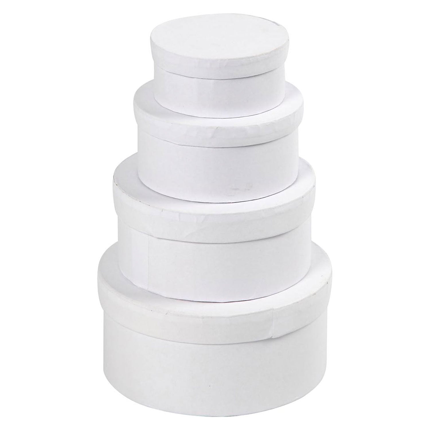Boîtes rondes de carton, 4 tailles