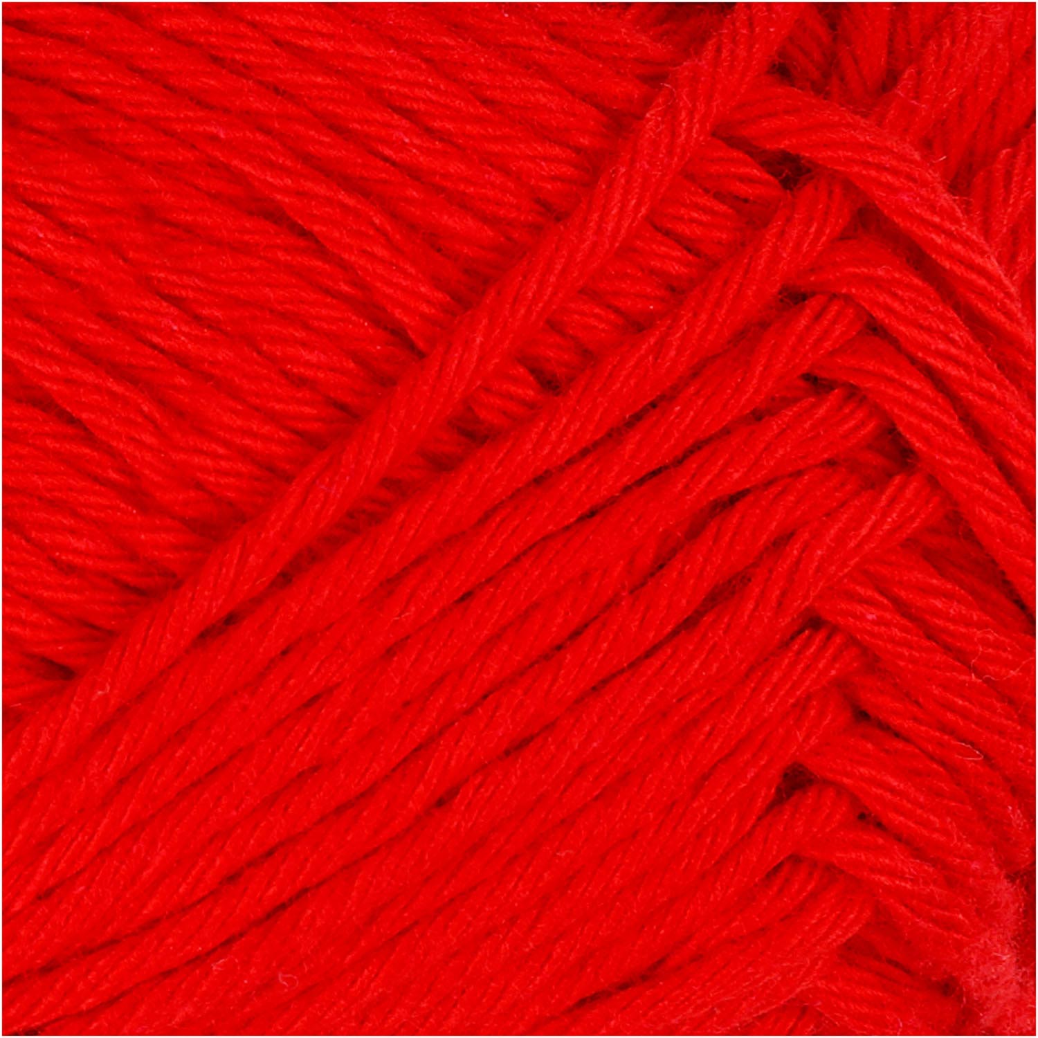 Fil de coton, rouge, 50gr, 85m