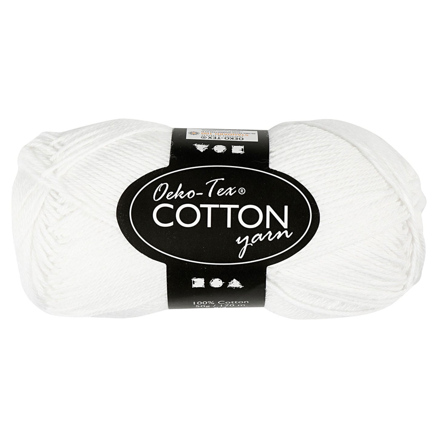 Creativ Company Cotton Garen, blanc, 50gr, 170m