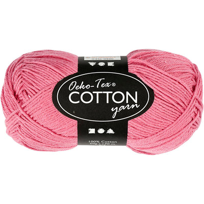 Fil de coton, rose foncé, 50gr, 170m