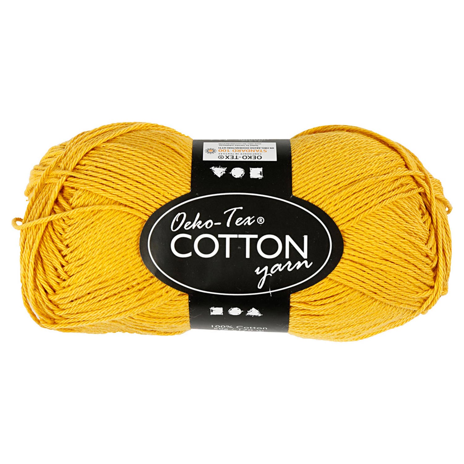 Fil de coton, curry, 50gr, 170m
