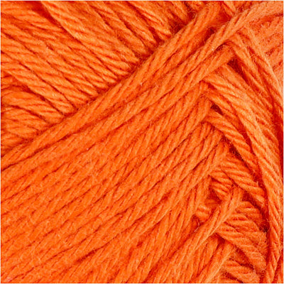 Fil de coton, orange, 50gr, 170m