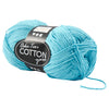 Fil de coton, turquoise, 50gr, 170m
