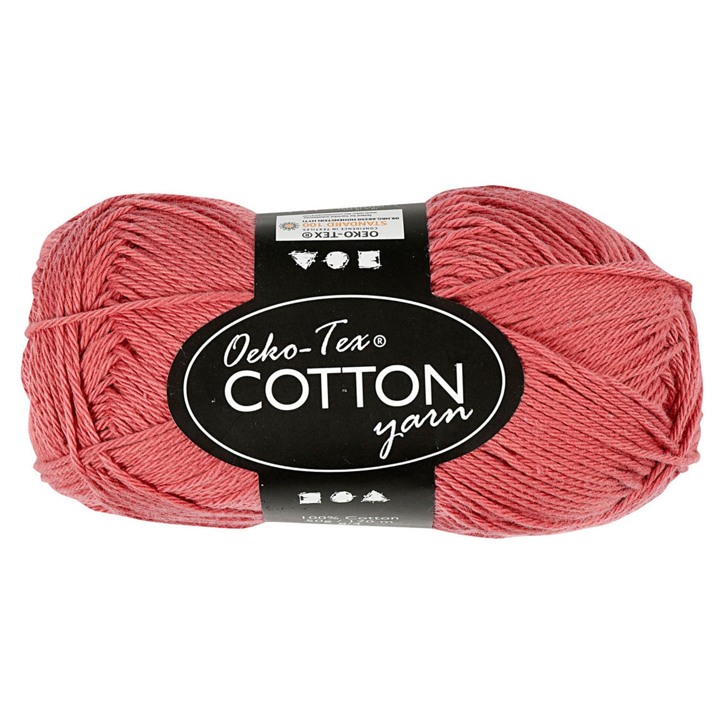 Fil de coton, terre cuite, 50gr, 170m