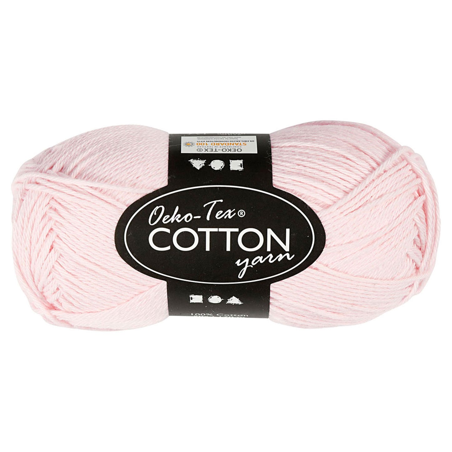Fil de coton, rose poussiéreuse, 50gr, 170m