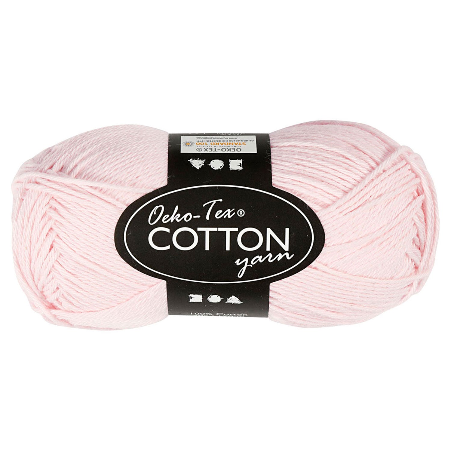 Fil de coton, rose poussiéreuse, 50gr, 170m