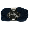 Fil de coton, bleu foncé, 50gr, 170m