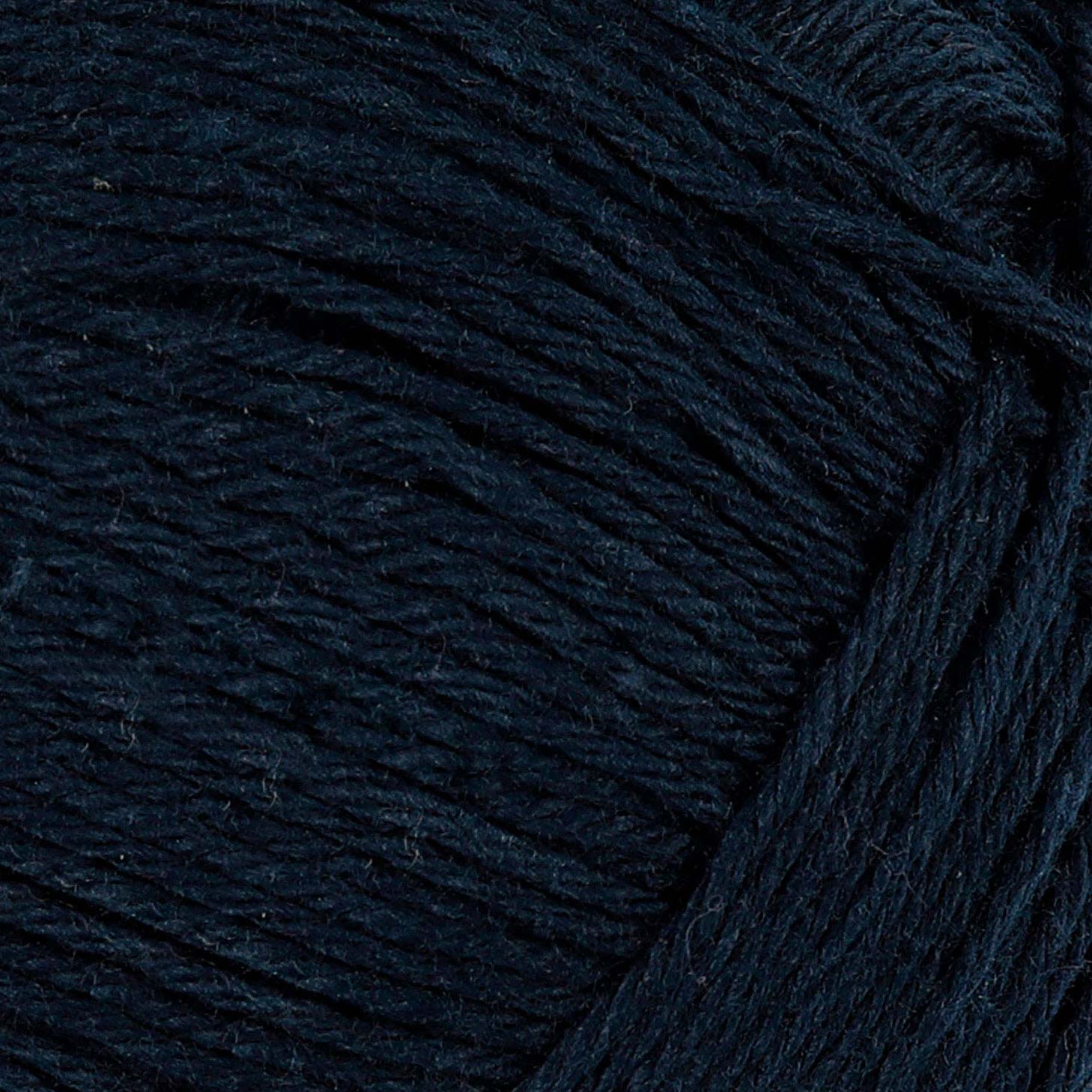 Fil de coton, bleu foncé, 50gr, 170m