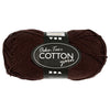 Fil de coton, brun foncé, 50gr, 170m