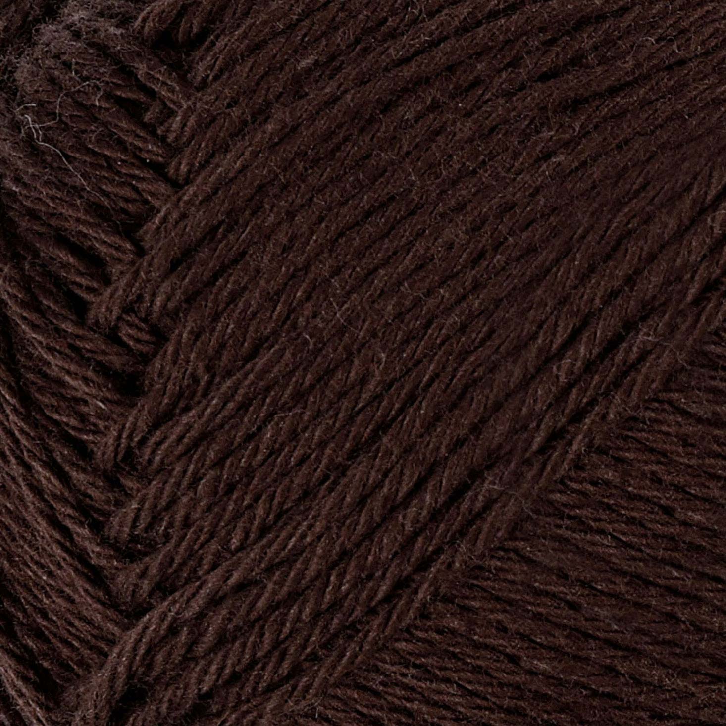 Fil de coton, brun foncé, 50gr, 170m
