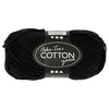 Fil de coton, noir, 50gr, 170m