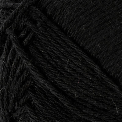 Fil de coton, noir, 50gr, 170m