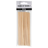 Creativ Company Round Craft Sticks Wood, 20e. - afbeelding 2