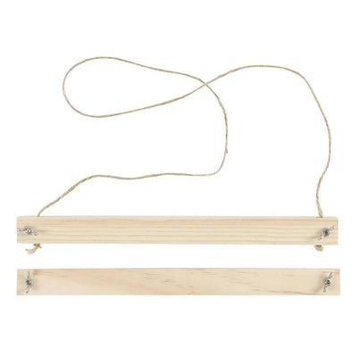 Pendentif affiche en bois pour format A4.