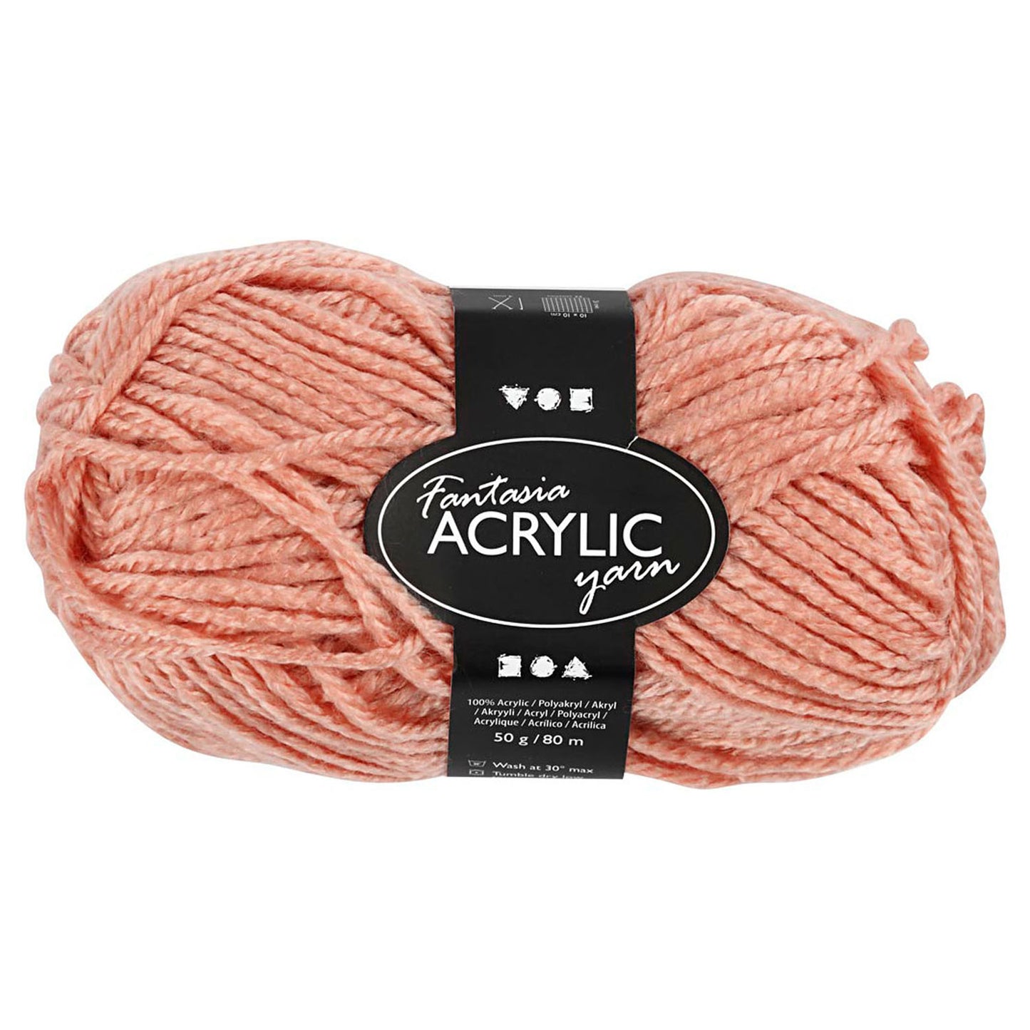 Fil acrylique, Beige, 50gr, 80m