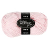 Fil acrylique, rouge clair, 50gr, 80m