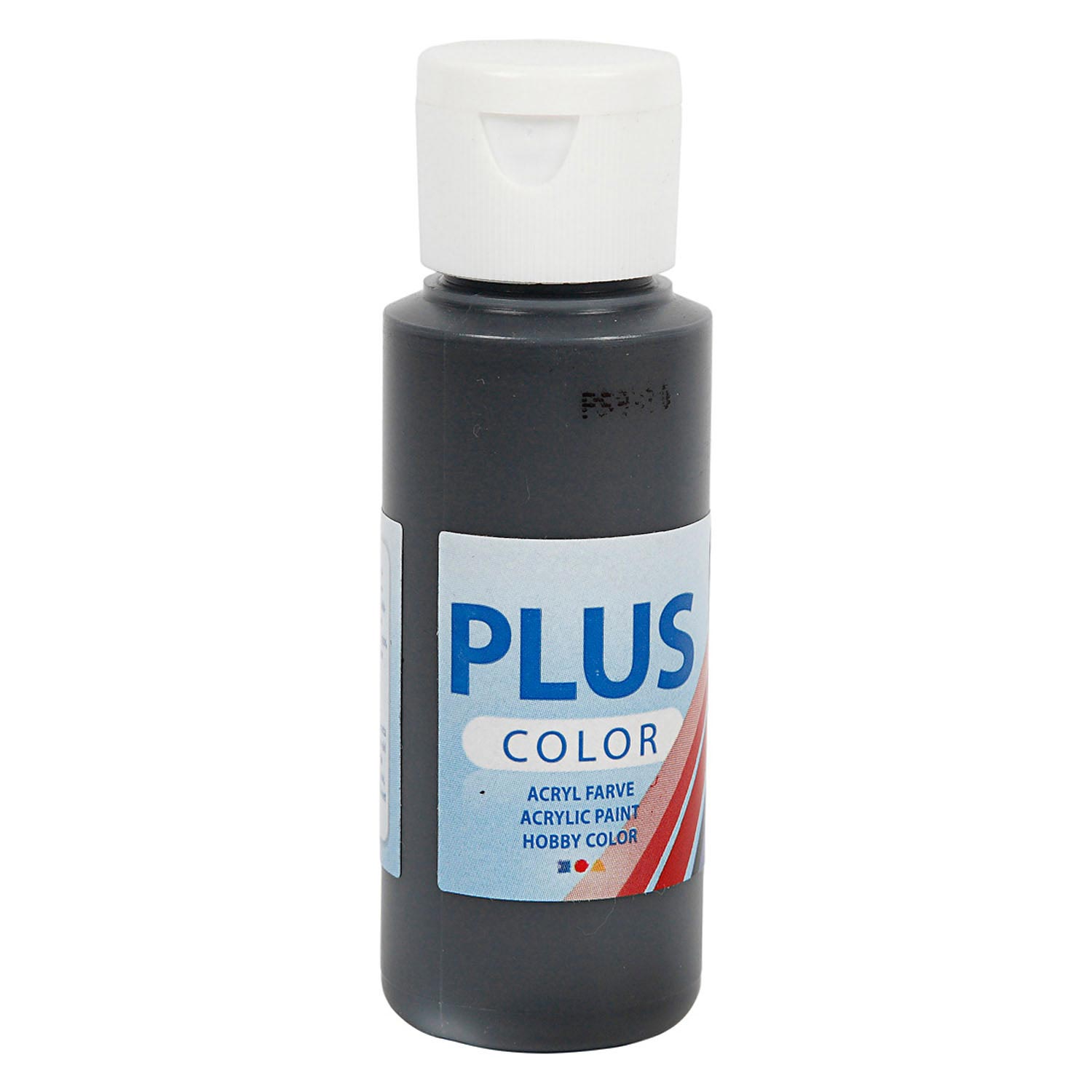 Plus couleur acrylique peinture noire, 60 ml
