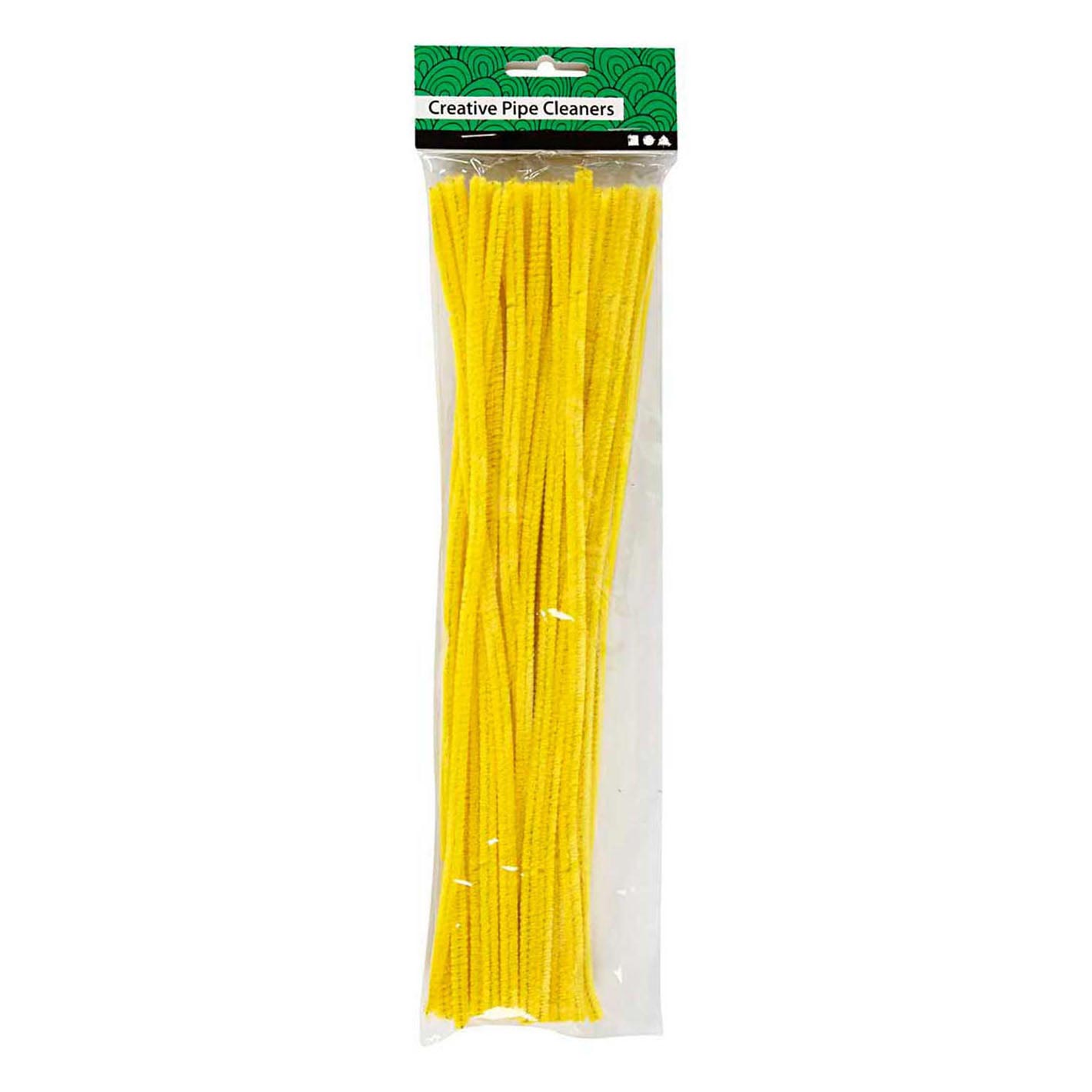 CHENILLE Jaune 30 cm, 50e.