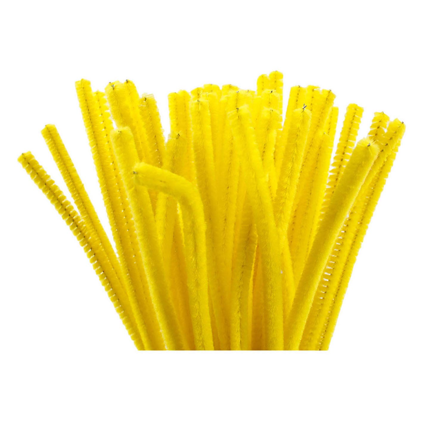 CHENILLE Jaune 30 cm, 50e.