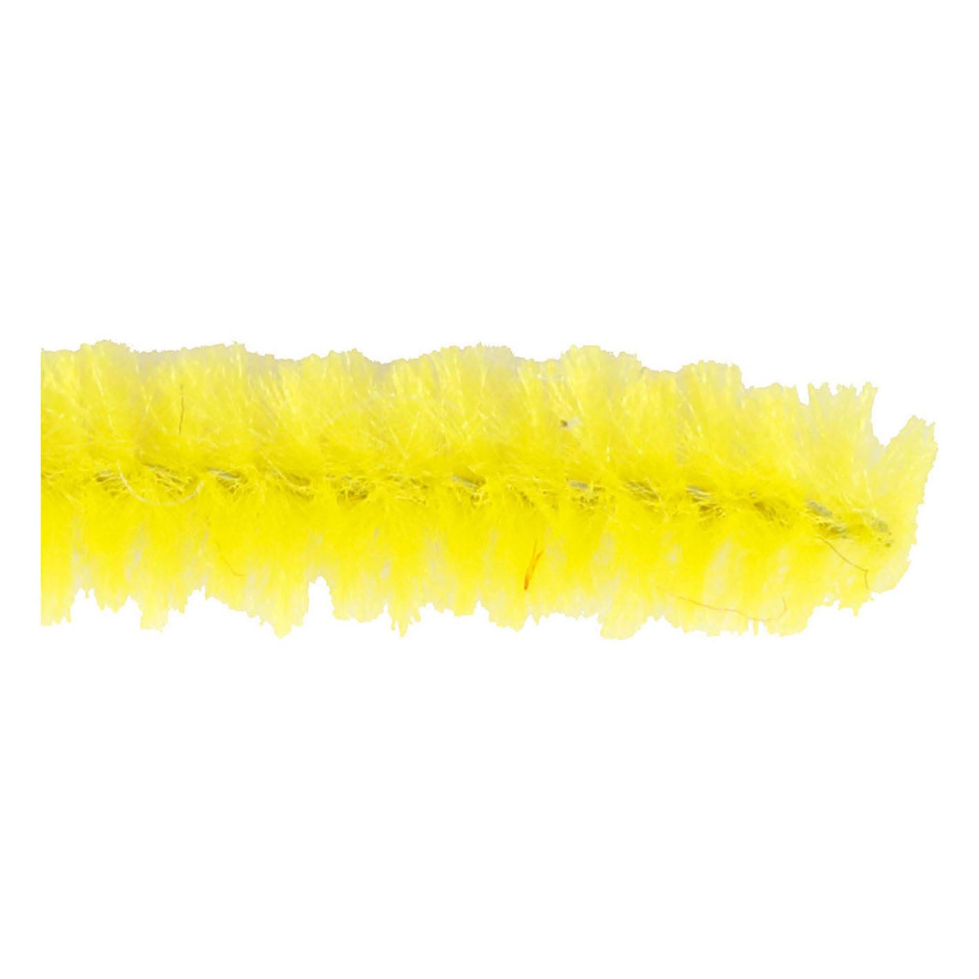 CHENILLE Jaune 30 cm, 50e.