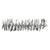 Chenille Argent 30cm, 50pcs.