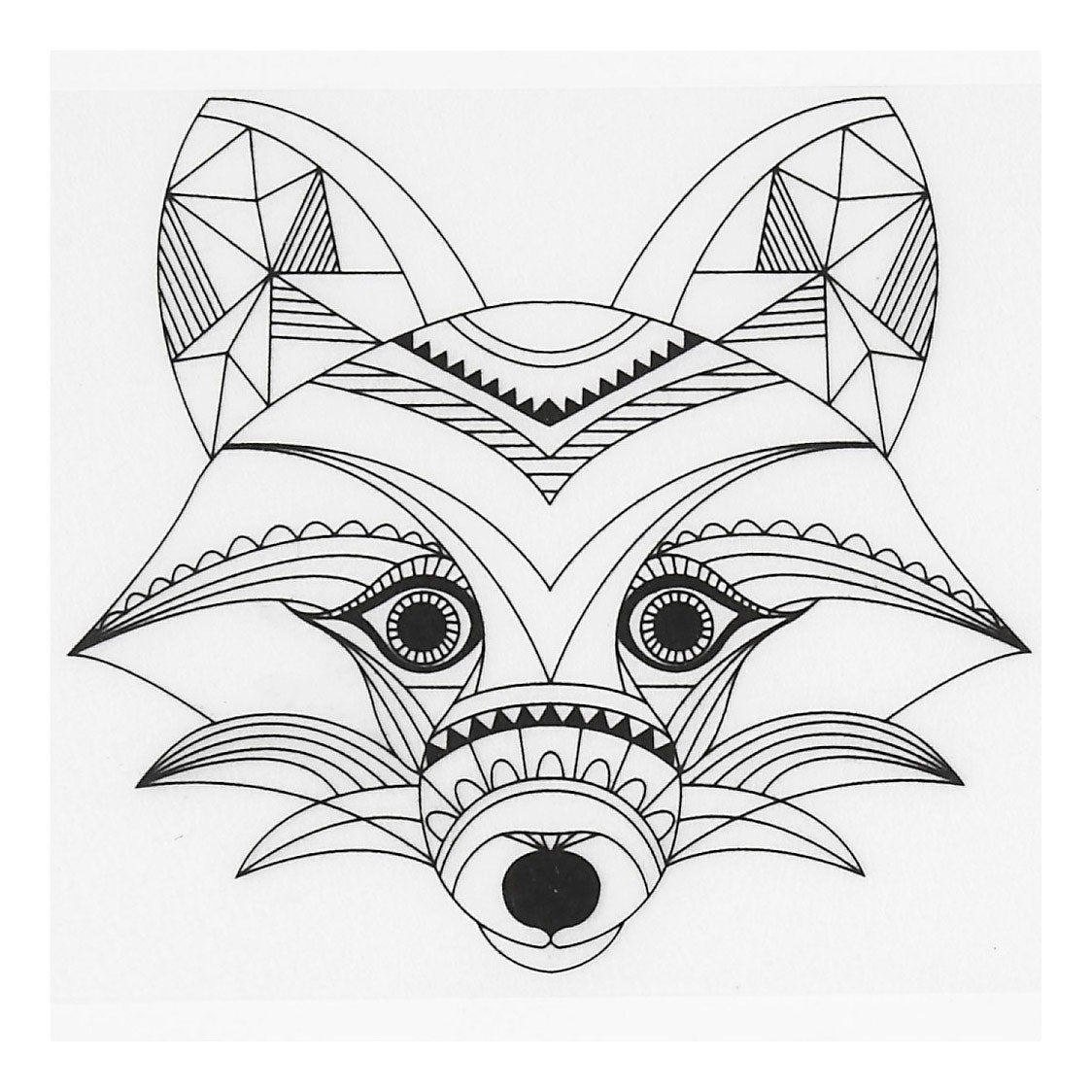 Feuilles de film rétractable avec motifs d'animaux sauvages, 4pcs.