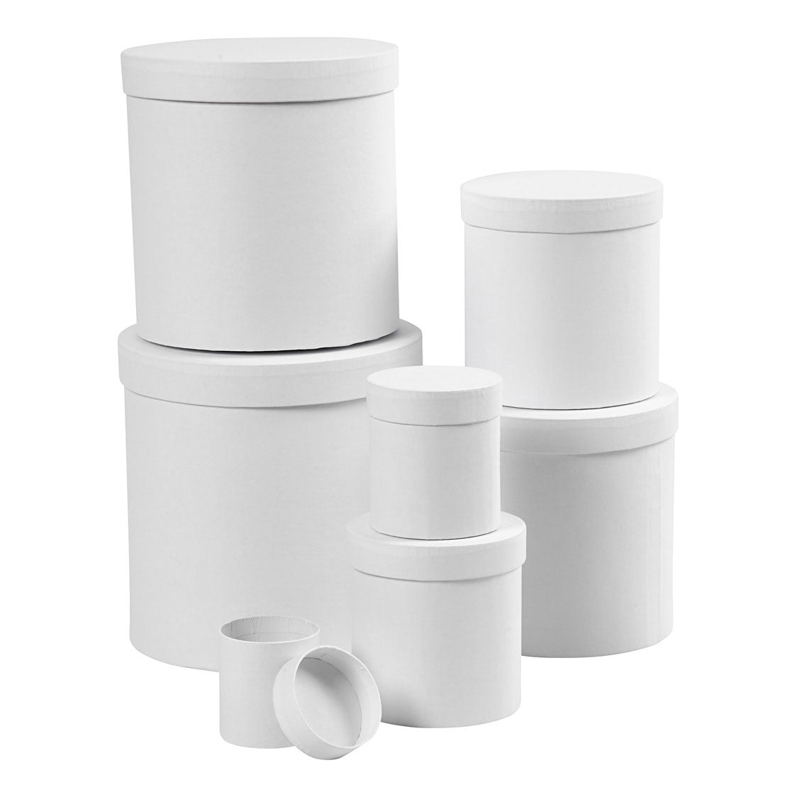 Boîtes rondes blanches, 7e.