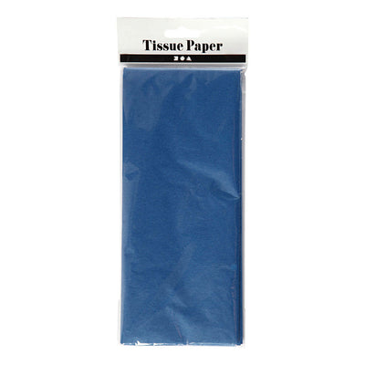 Creativ Company Paper de tissu bleu 10 feuilles 14 gr, 50x70cm