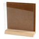 Plaque 3D en bois de compagnie Creativ avec verre, 15x15cm