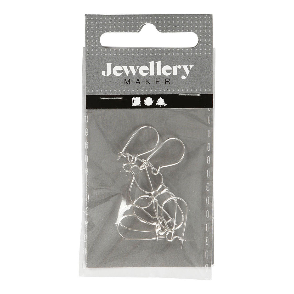 Creativ Company Boucles d'oreilles plaquées argent, 10pcs.