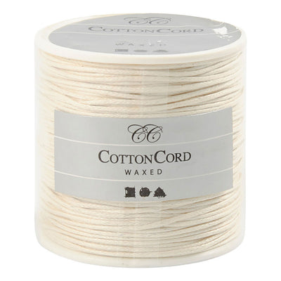 Creativ Company Cordon en coton blanc cassé Épaisseur 1 mm, 40m