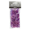 Creativ Company Facet Beads Mix Purple, 45 grammes
