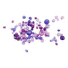 Creativ Company Facet Beads Mix Purple, 45 grammes