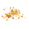 Perles de facettes de la société crétiv mélange jaune, 45 grammes