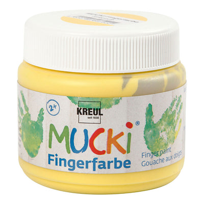 Creativ Company Mucki Paint-doigt jaune, 150 ml