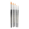 Creativ Company Gold Line Brosses Round, 5e.