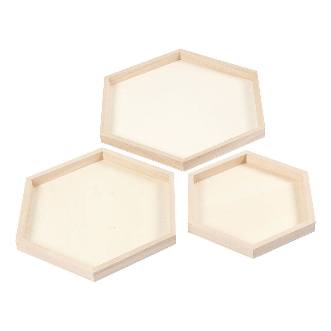 Creativ Company Plays en bois divers, ensemble de 3