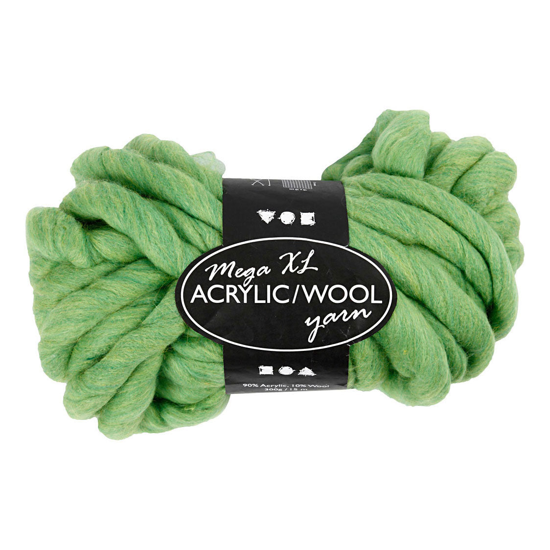 Creativ Company XL Yarn de Acvyl Lime Groen, 15m