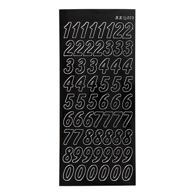 Creativ Company Stickers Big Figures Black, 1 Feuille